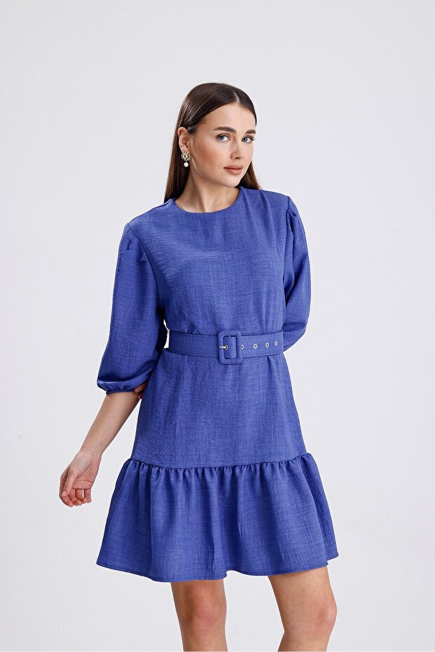 Rochie mini cu centura - 2