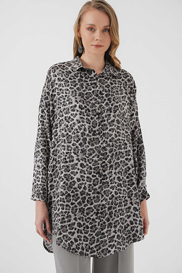 غابريا ليوبارد منقوشة بريق تونك - 4