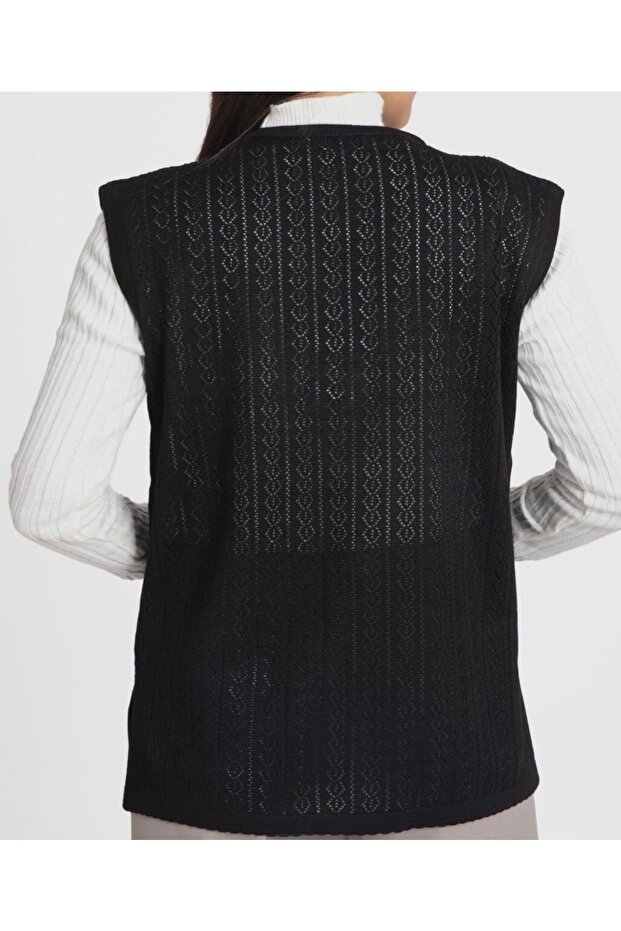 Merserize Siyah Anne Yelek - 4