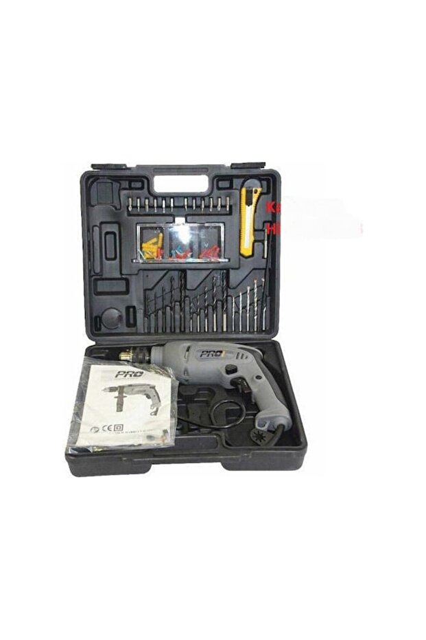 PRO Technic DM710S Darbeli Matkap 710 Watt Çantalı Set - 1