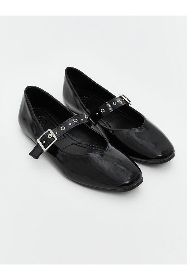 Leather Look Women's Ballerinas (S5)