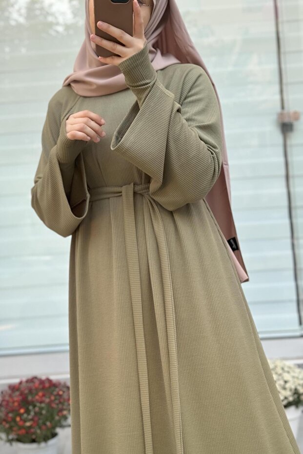 Kuğu Triko Elbise- Ada Çayı - 2