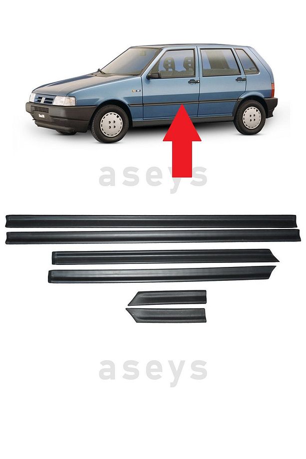 Fiat Uno Kapı Bandı Takımı 6 Parça Kapı Çıtası Takımı - 1