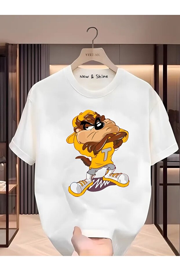 Tasmanian Devil Printed Oversize T-Shirt