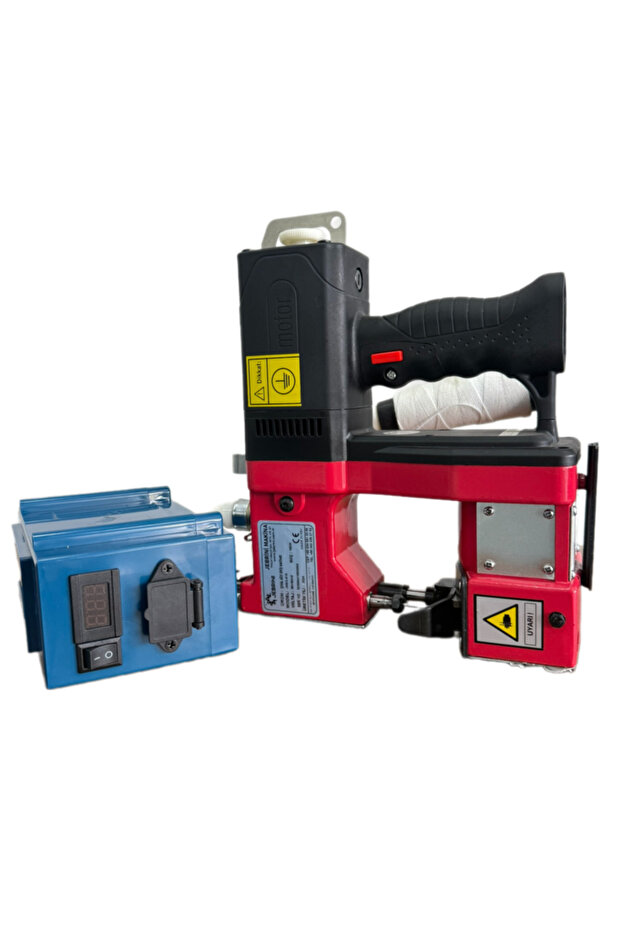 Şarjlı Çuval Ağzı Dikiş Makinesi Akülü Taşınabilir Yağ Iğne Seti Tek Bobin - 1