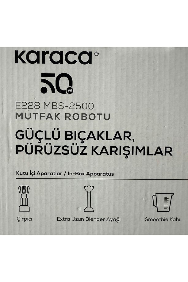 Turbo Doğrayıcı, Dilimleme Rondo, Blender 2500W Yüksek Güç 8 in 1 Mikser seti & Mutfak Robotu - 8