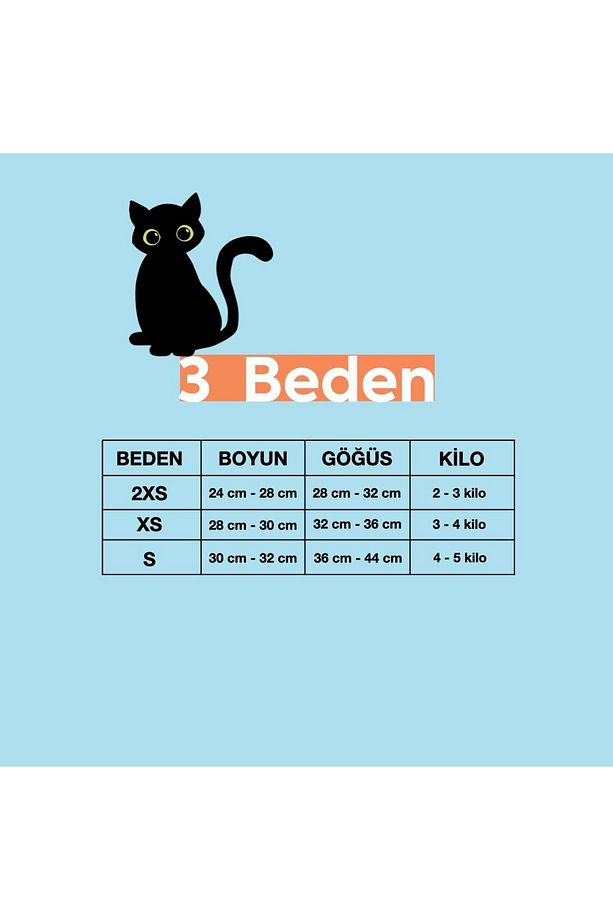 İsme Özel Güvenlik Amaçlı Kaçış Önleyici Kedi Gezdirme Tasması İsimli Kedi Gezdirme Göğüs Tasma Seti - 3