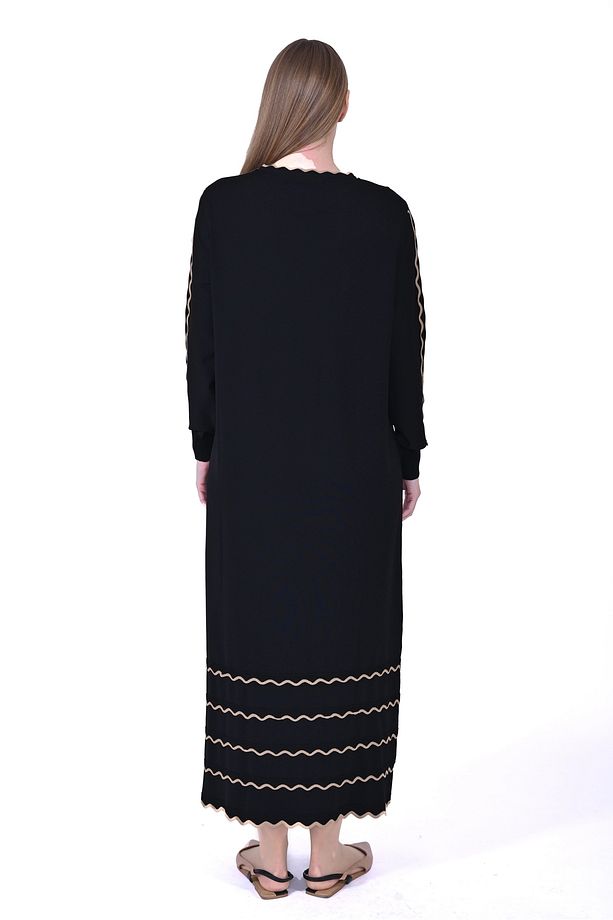 İNVEE 7030 Siyah Triko Elbise - 3