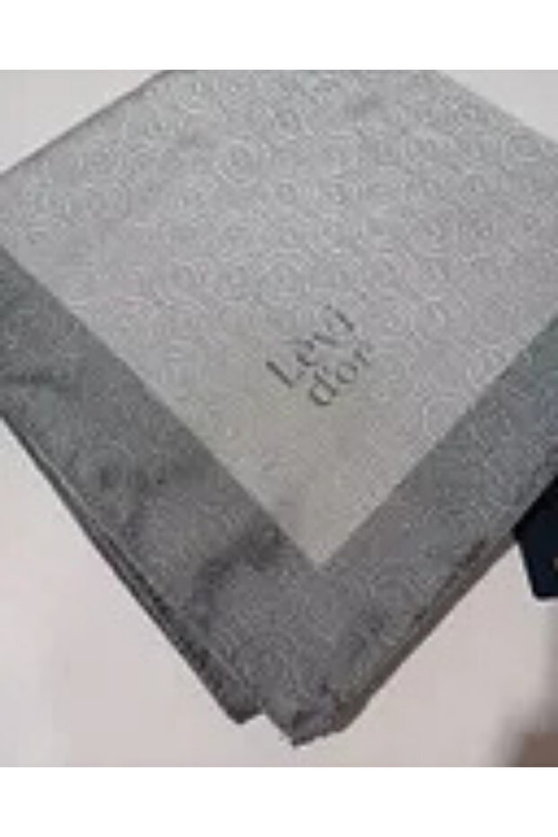 Monogram Eşarp Gümüş Gri - 1