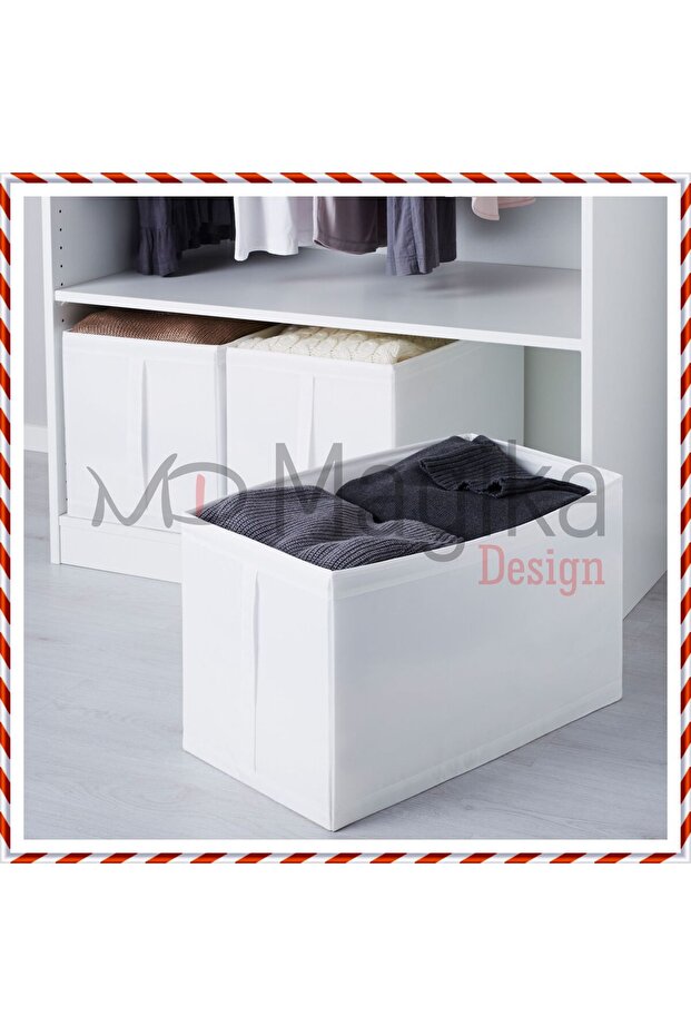 Skubb White Box Set, Cabinet Organizer, Organizer, 3 Pieces, 31X55X33 cm