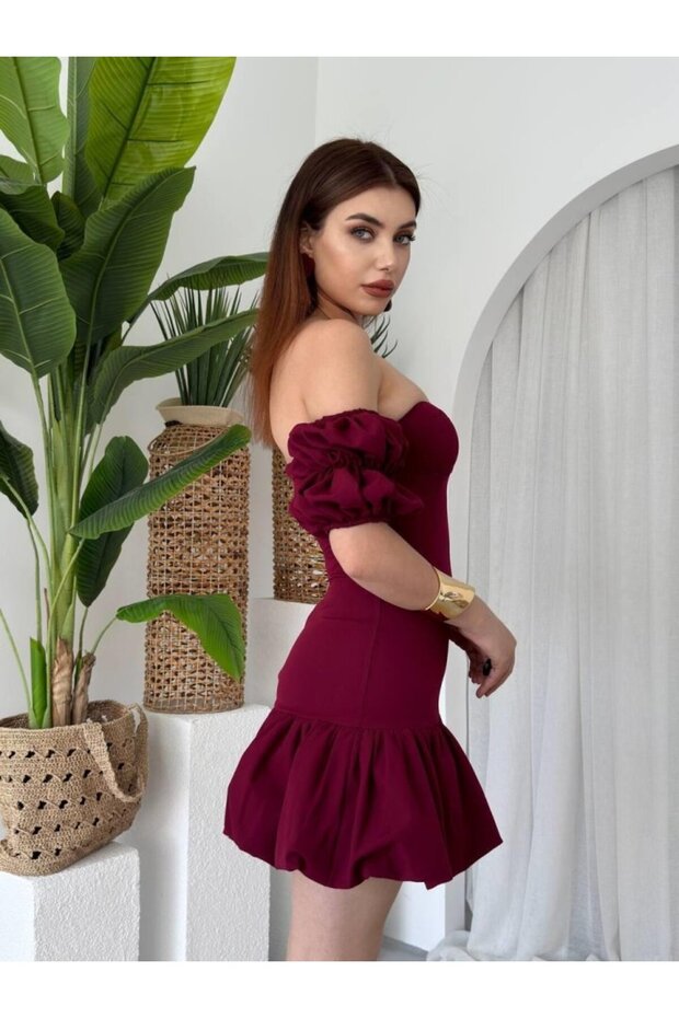 Peyda Straplez Elbise - 4