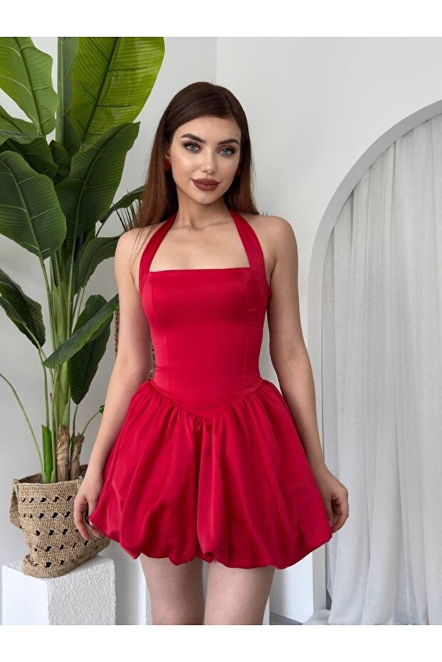 Slim Mini Elbise - 5