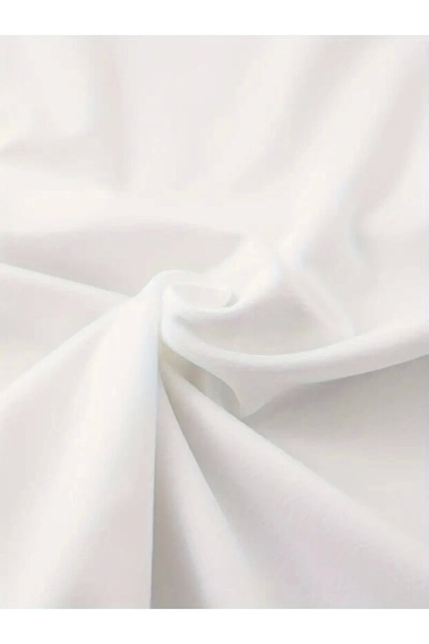 Printed Oversize Crew Neck T-Shirt - White