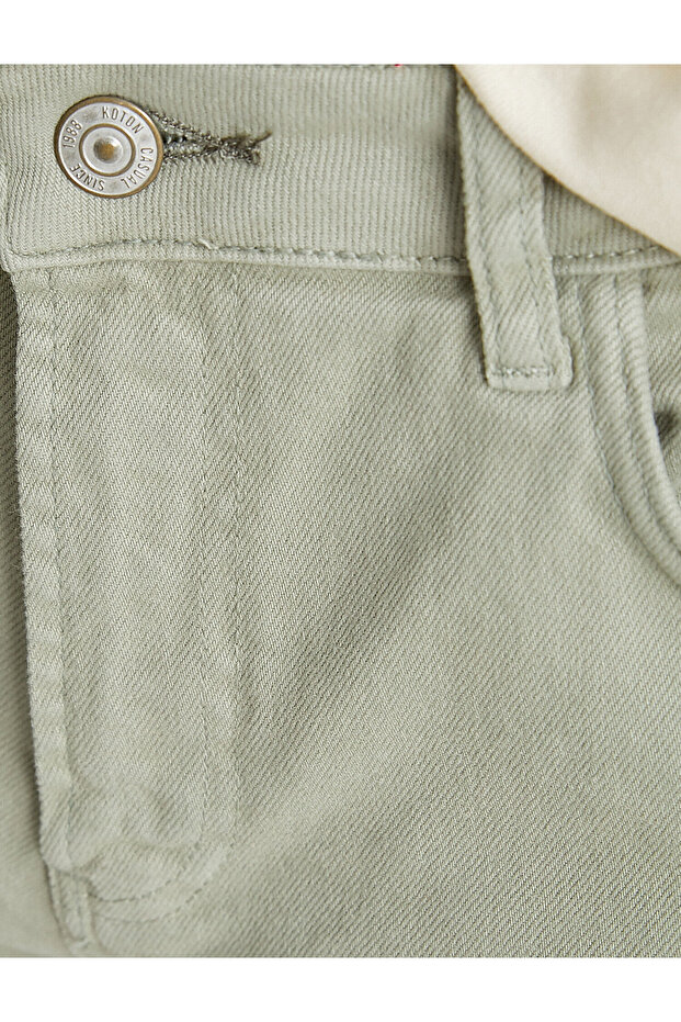 Slim Fit Basic Trousers 5 Pockets - 6