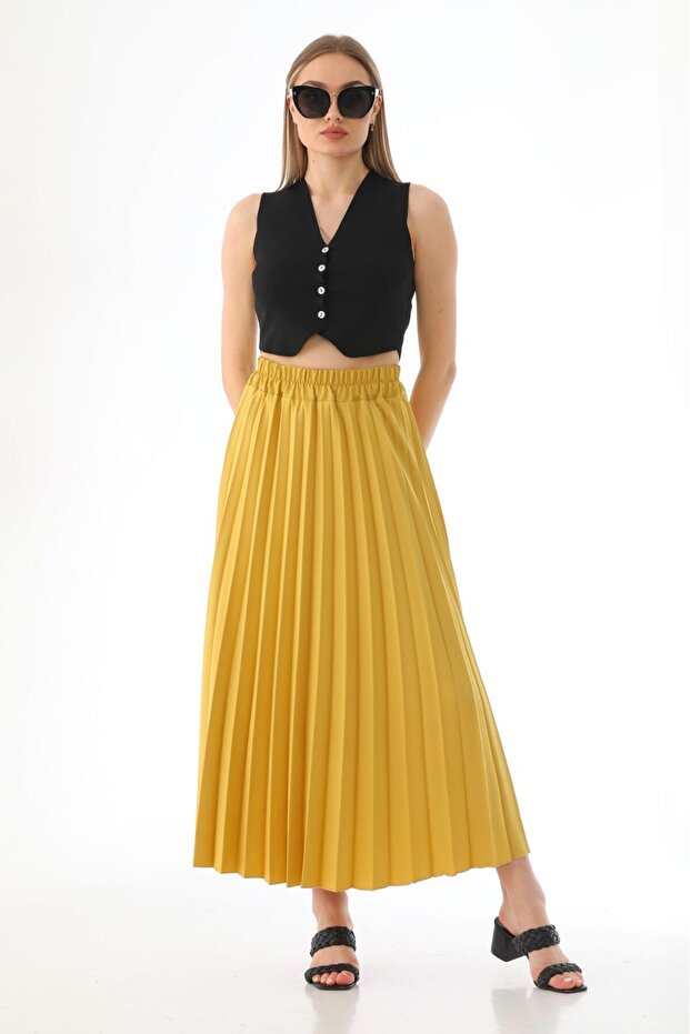 Plain plessite skirt