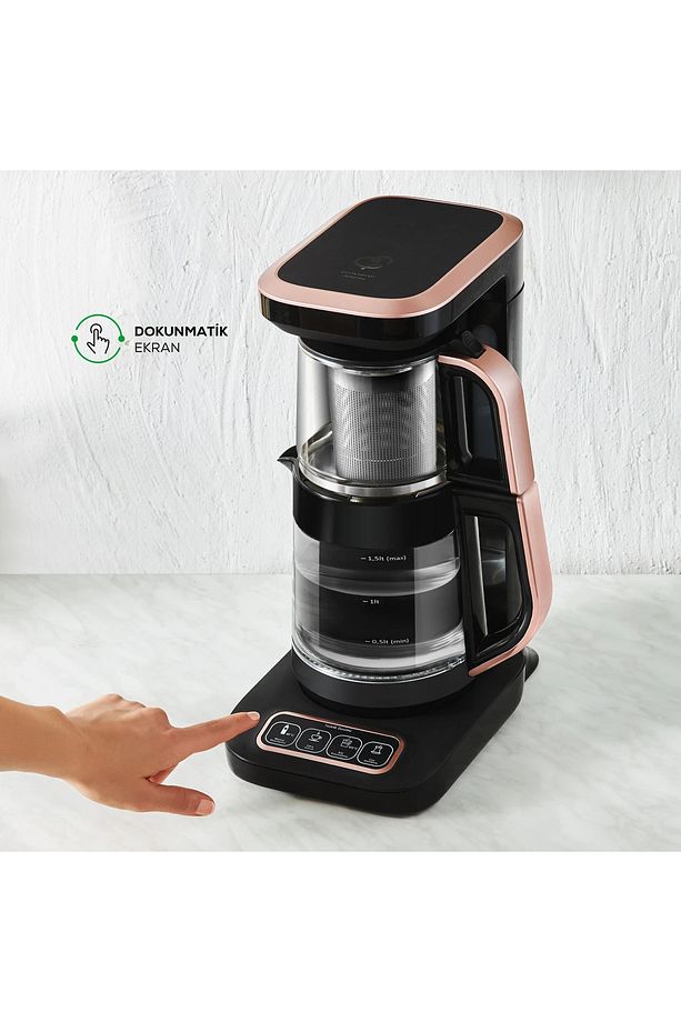 Çaysever Robotea Wi-fi Li 4 In 1 Konuşan Otomatik Cam Çay Makinesi Su Isıtıcı Filtre Kahve Hazırlama - 4