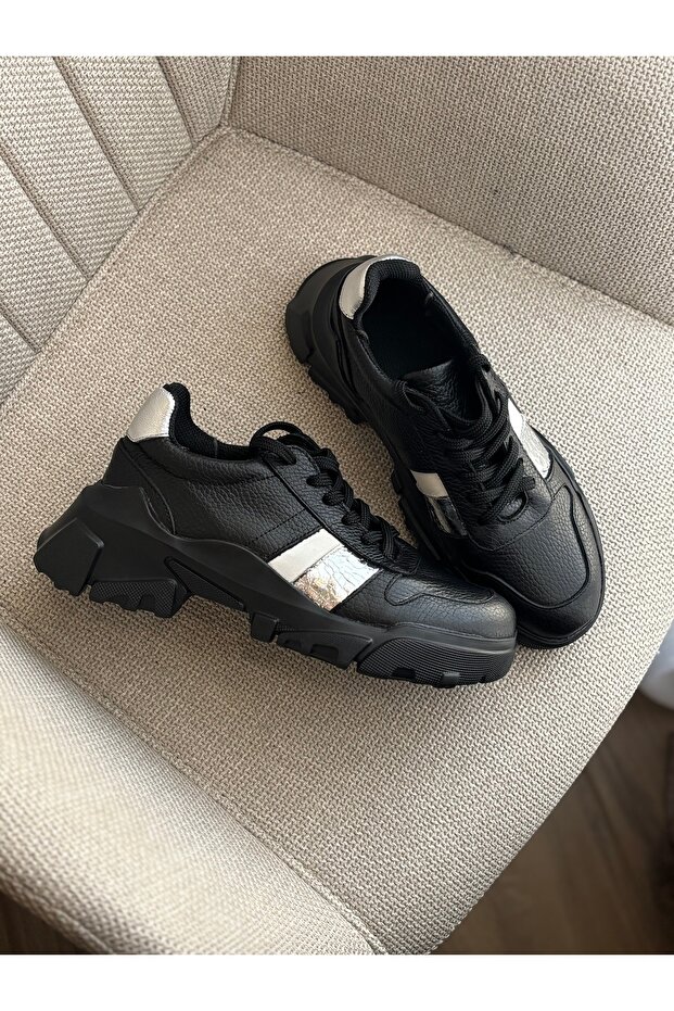 Sneakers black silver - 1