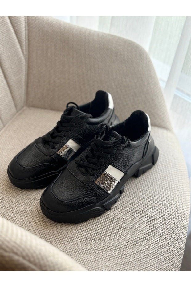 Sneakers black silver - 7