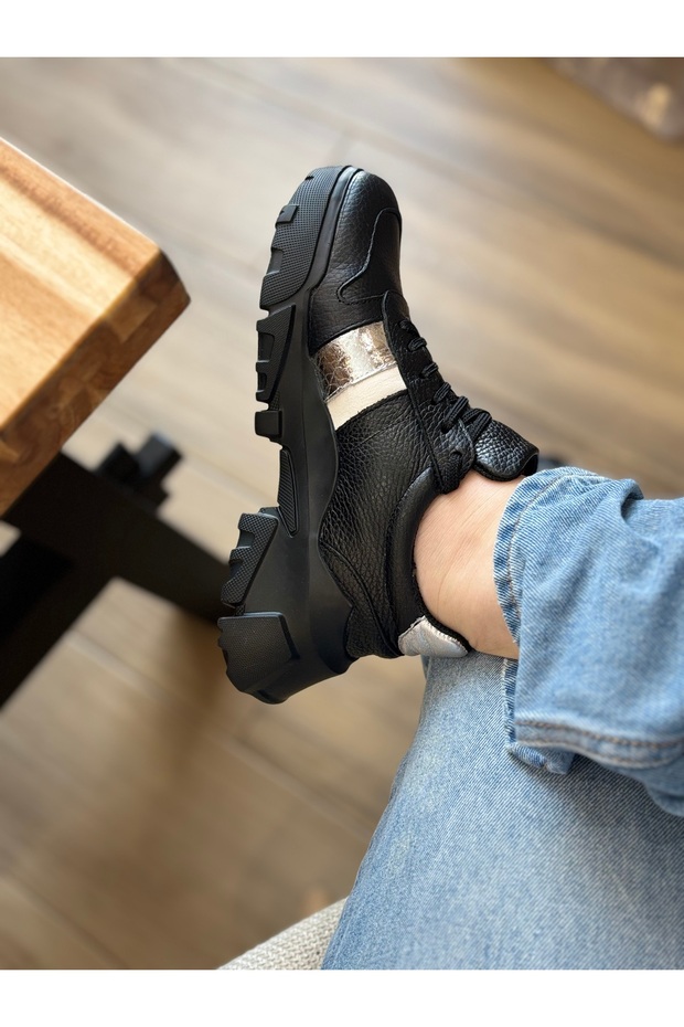 Sneakers black silver - 5