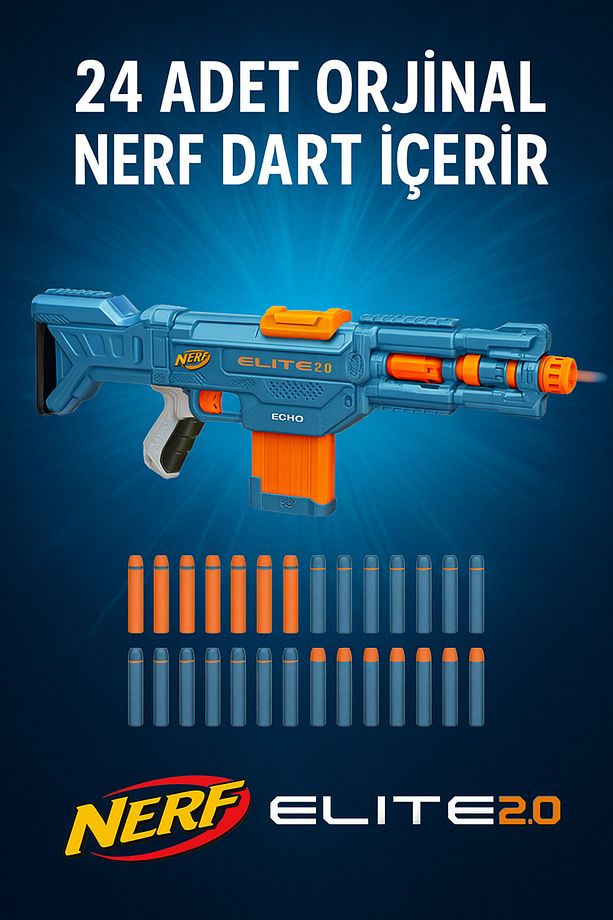 Nerf Elite 2.0 Echo CS-10 Dart Tabancası - 2