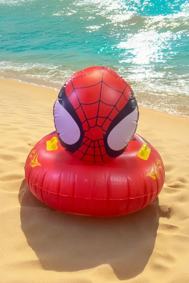 Bebek Simidi Oturaklı Tutucaklı Spider-man Şişme Simidi 0-3 Yaş - 3