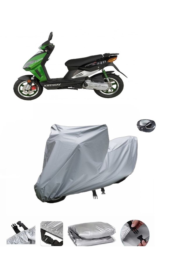 Keeway Matrix 150 Waterproof Motorcycle Tarpaulin Rear Bag Compatible