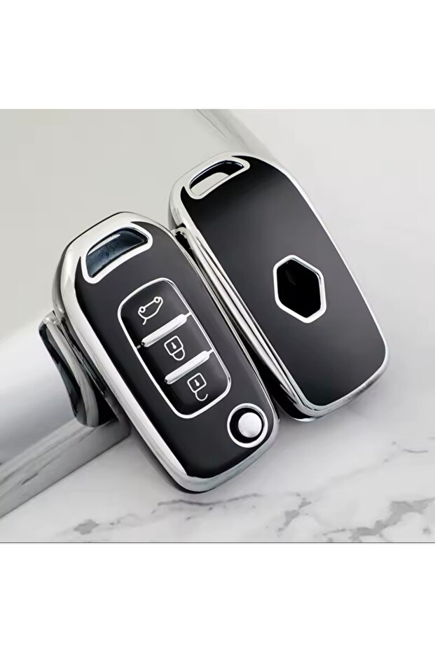 Renault Clio 5 Switch Case Cover Black-Silver