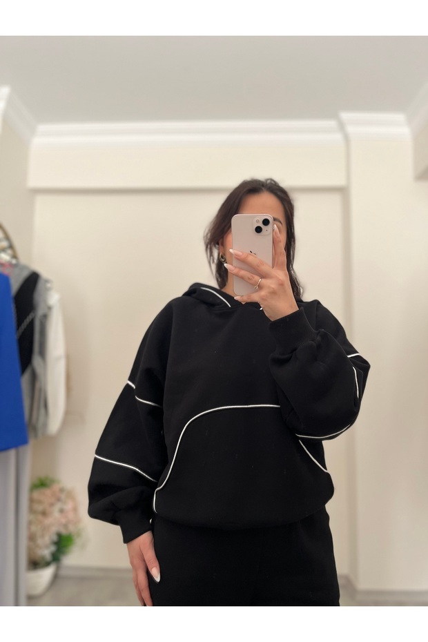 Kapüşonlu Eşofman Takımı - 3