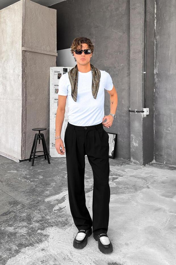 Optik Beyaz Basic Premium Regular Fit Tişört - 3