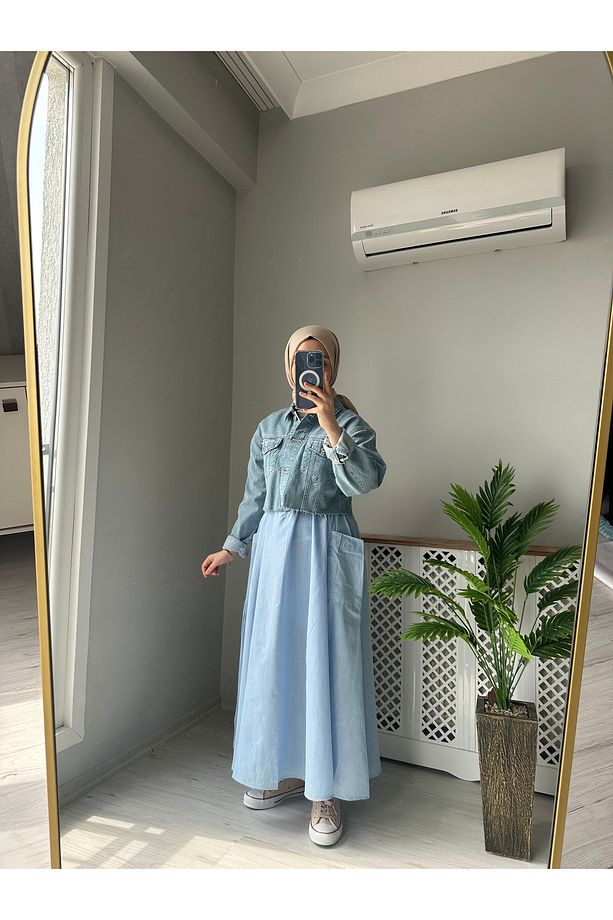 Cepli poplin etek - 1