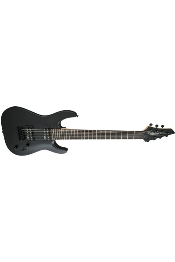 Js Dinky Arch Top Js22-7 Dka Ht Amaranth Klavye Satin Black 7 Telli Elektro Gitar - 2