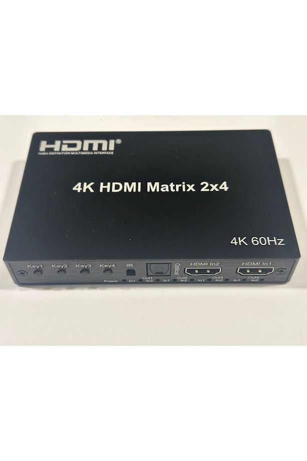 Hdmi 2x4 matrix switch splitter 2 giriş 4 çıkış hdmi çoğaltıcı 2 in 4 out hdmi switch splitter - 3