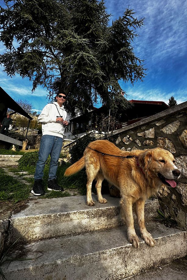 Yumuşak Doku Mavi Köpek Hands Free Koşu Ve Yürüyüş Gezdirme Kayışı Tasması - 4
