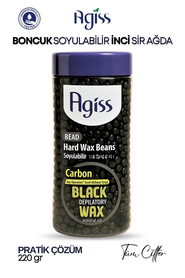 Tüm Ciltler Için Boncuk Soyulabilir Inci El Ağdası Carbon Şişe 220 Gr, - 1