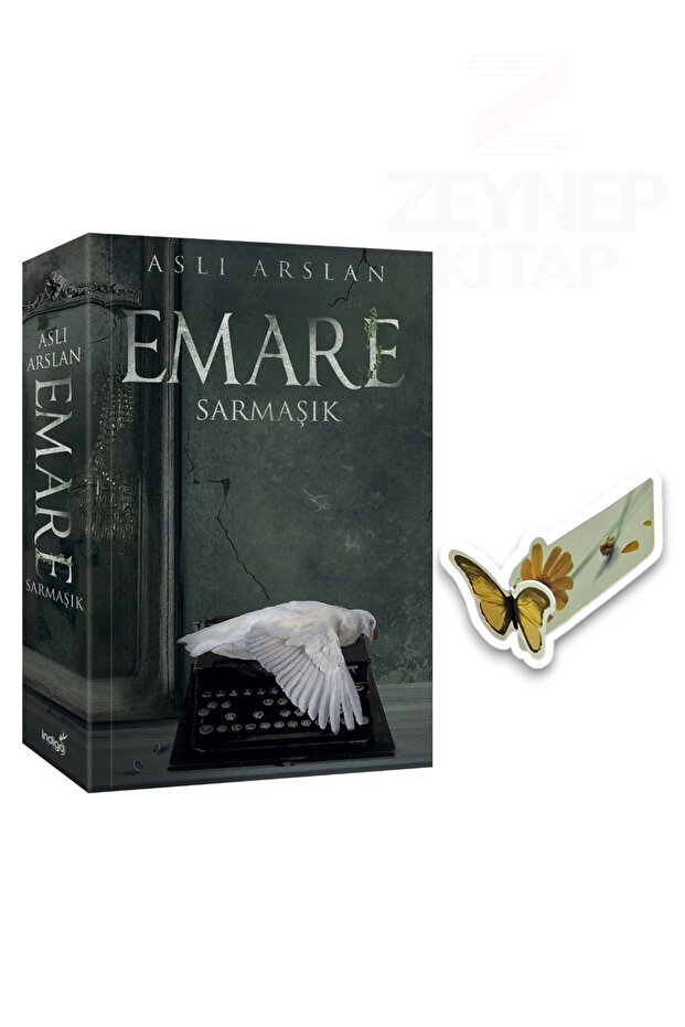Emare Sarmaşık(KARTON KAPAK)Özel Tasarım Kelebek Ayraç Hediye