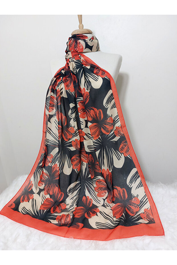 Patterned Soft Cotton Shawl - 2