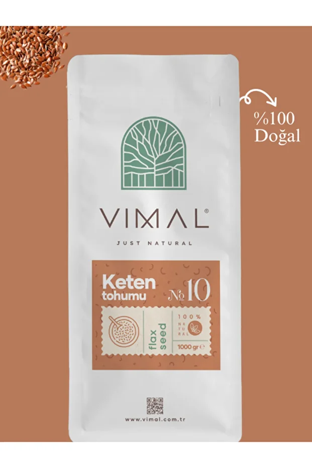 Keten Tohumu 1000 gr ( Glutensiz, Taze Tohum, Vegan ) - 1