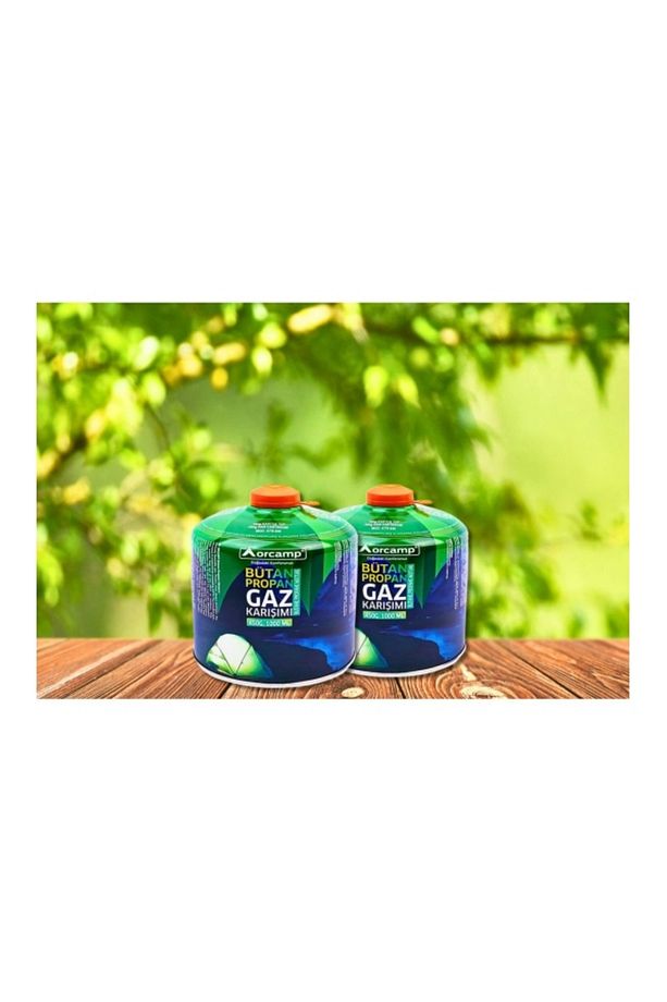 450 gr 2'li Set Bütan-propan Gaz Kartuşu/tüpü | Kamp Ve Ocak Kullanımı Için - 3