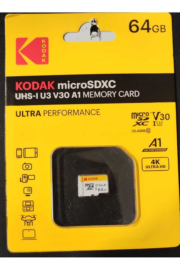 Original Kodak Micro SD Card 32gb-64GB128gb-256gb Class 10 High Speed Memory Card  U3 Card - 1