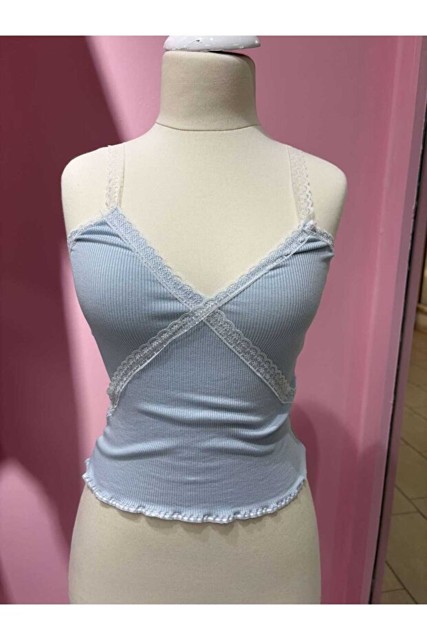 Pinterest Askılı Crop Top - 3