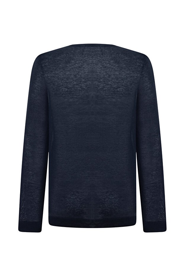 سترة قطنية بياقة دائرية - 5