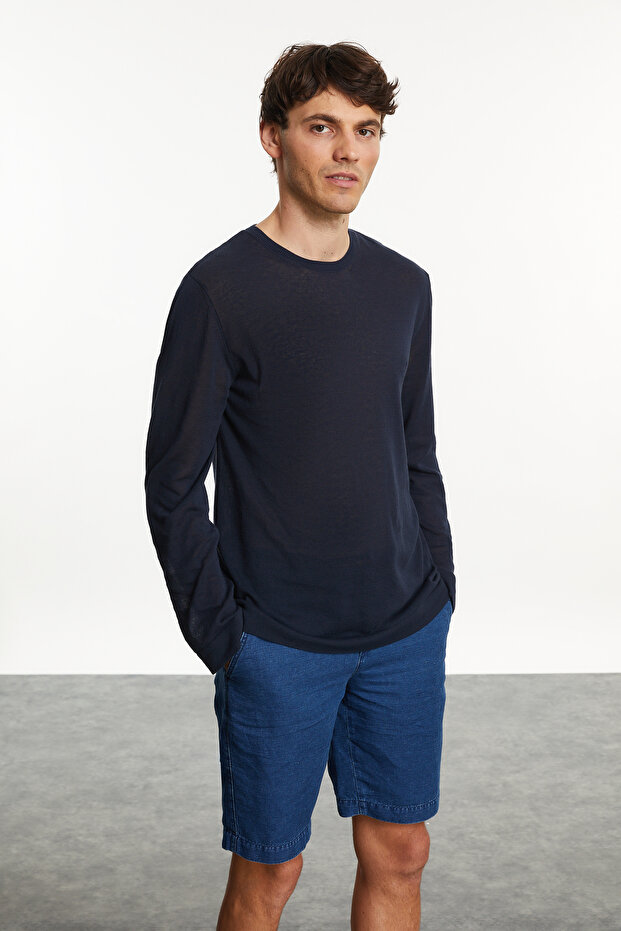 سترة قطنية بياقة دائرية - 2