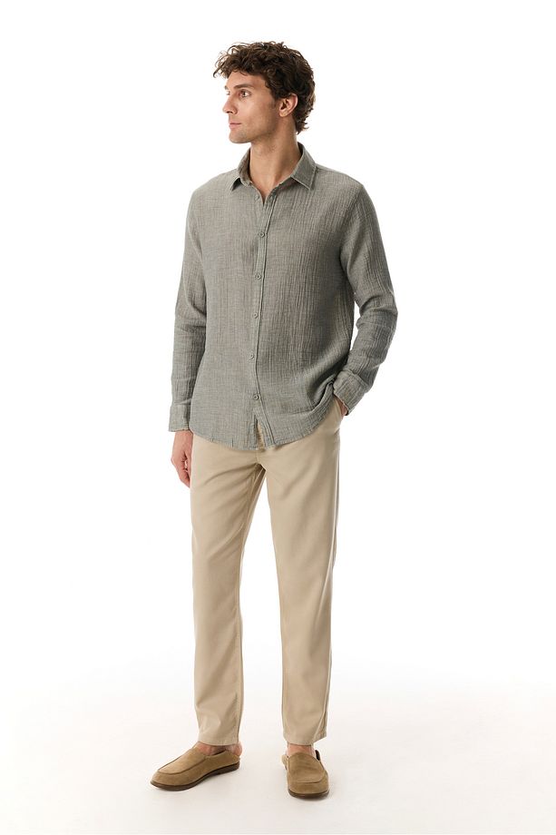 REGULAR FIT UZUN KOLLU CASUAL GÖMLEK - 3