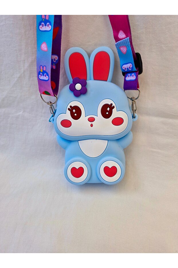 Rabbit Figured Silicone Bag with Adjustable Strap