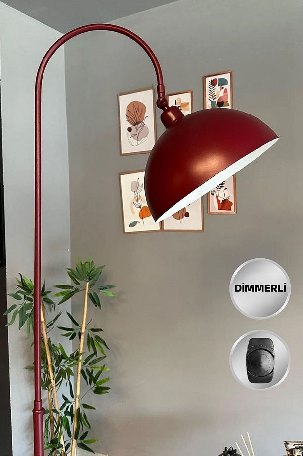 Dimmerli Vişne Çürüğü Lambader Hareketli Başlık Modern Dekoratif Metal Oturma Odası Çalışma Odası - 2