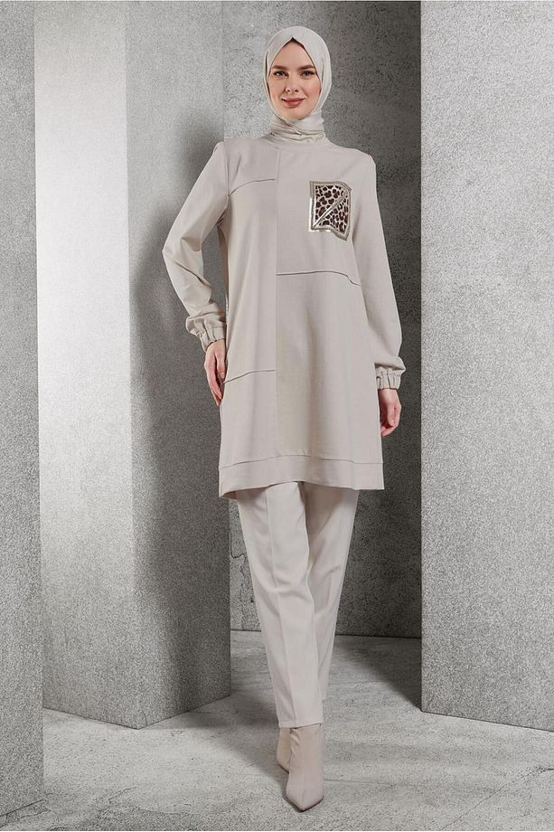 Baskılı Eşofman Tunik 45112 - 2