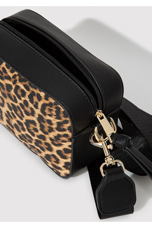 Leopar Desenli Çapraz Çanta 1912820-82337 - 5