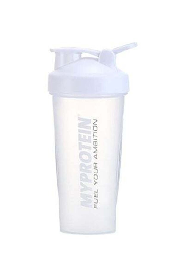 زجاجة رج البروتين باللون الأبيض/الشفاف - 1