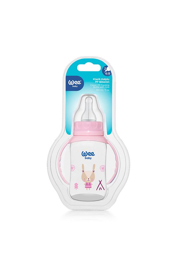Klasik Kulplu Pp Biberon 150 ml - Pembe - 4