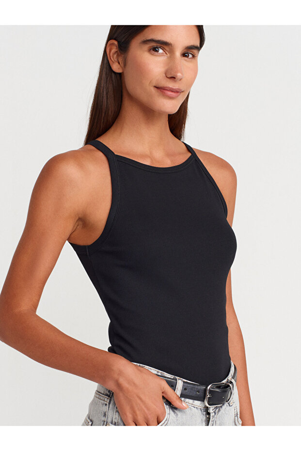 21055 Askılı Atlet-Siyah - 3